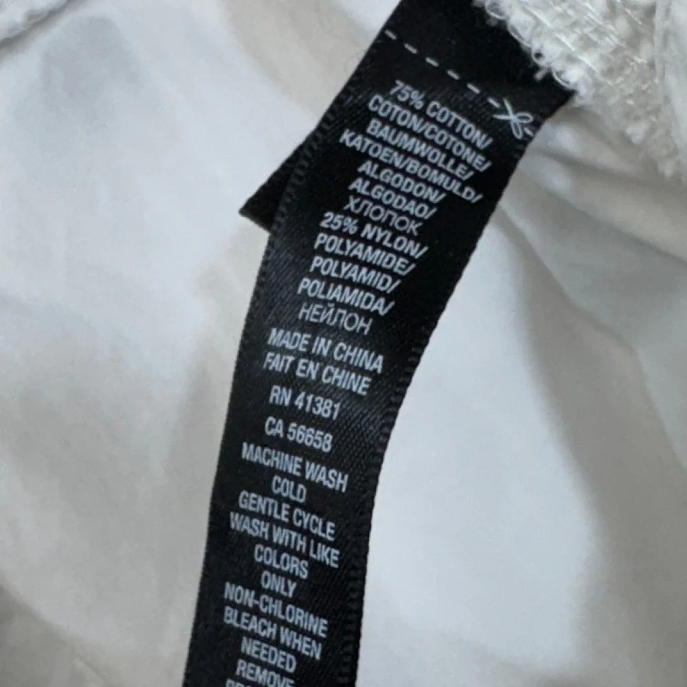 RLX Ralph Lauren Parachute Pants Womens 31R White‎ Convertible Cargo Y2K